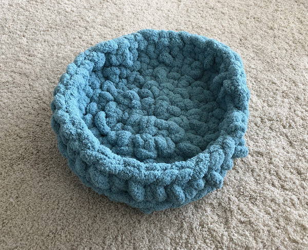 Light Teal Blanket cat bed