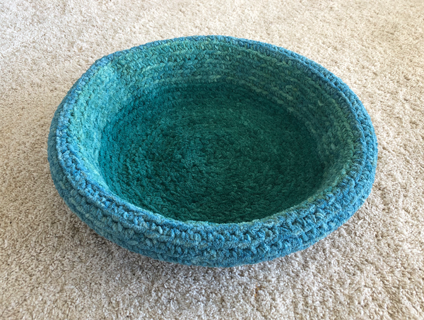 Ocean Teal Ombre cat bed