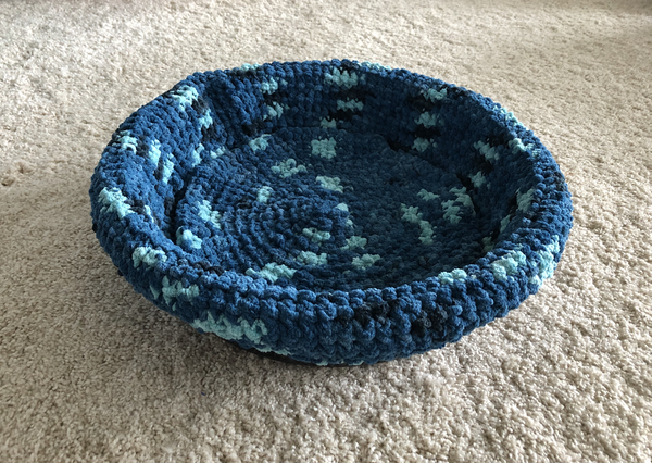 Teal Dreams cat bed